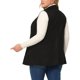 thumbnail image 5 of GRACE & GRANDEUR Ropa de Halloween para Mujer Tallas Grandes Chaleco de Imitación de Gamuza Sin Mangas con Solapa de Muesca Chaqueta Utilitaria con Botones y Bolsillos 3X Negro, 5 of 7