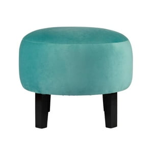 Máxima Design - Pouf Jack Turquesa Felpa 48X48X40 Cm