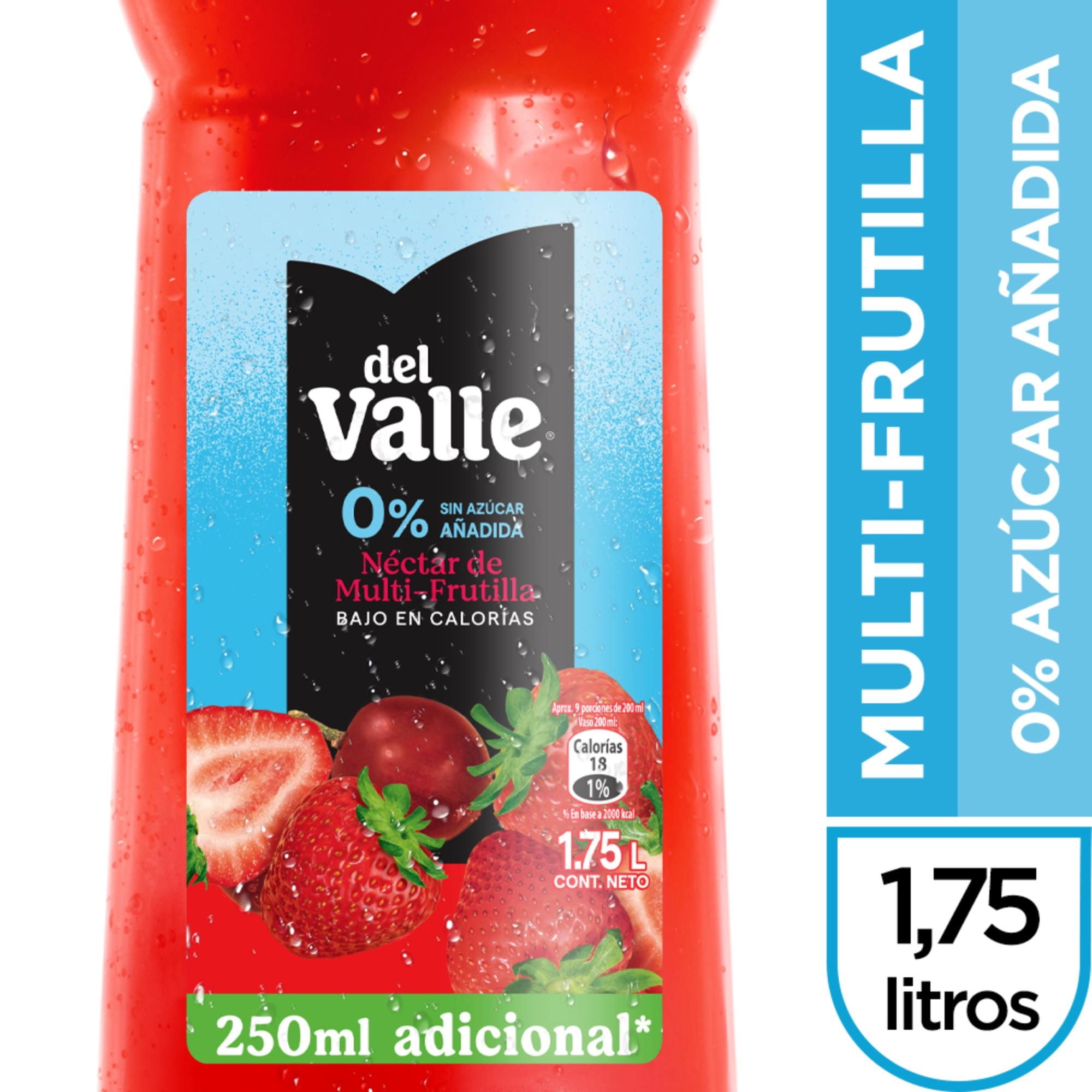 Néctar Multi-frutilla 0% Azúcar Añadida Botella 1,75 L Del Valle