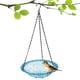 thumbnail image 1 of Baño De Aves Colgante Alimentador De Semillas Jardín Plato Colgante Bandeja Para El Patio Trasero Salvaje Que Atrae Aves (azul Capa Única), 1 of 3