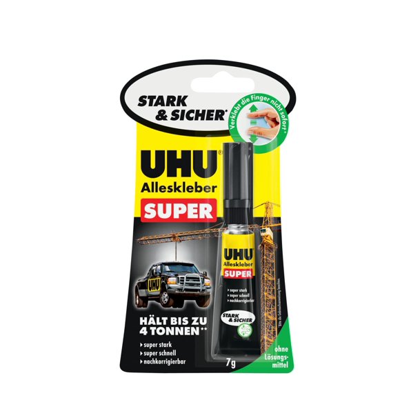 Adhesivo UHU 7 g Superfuerte Multiusos en Tubo