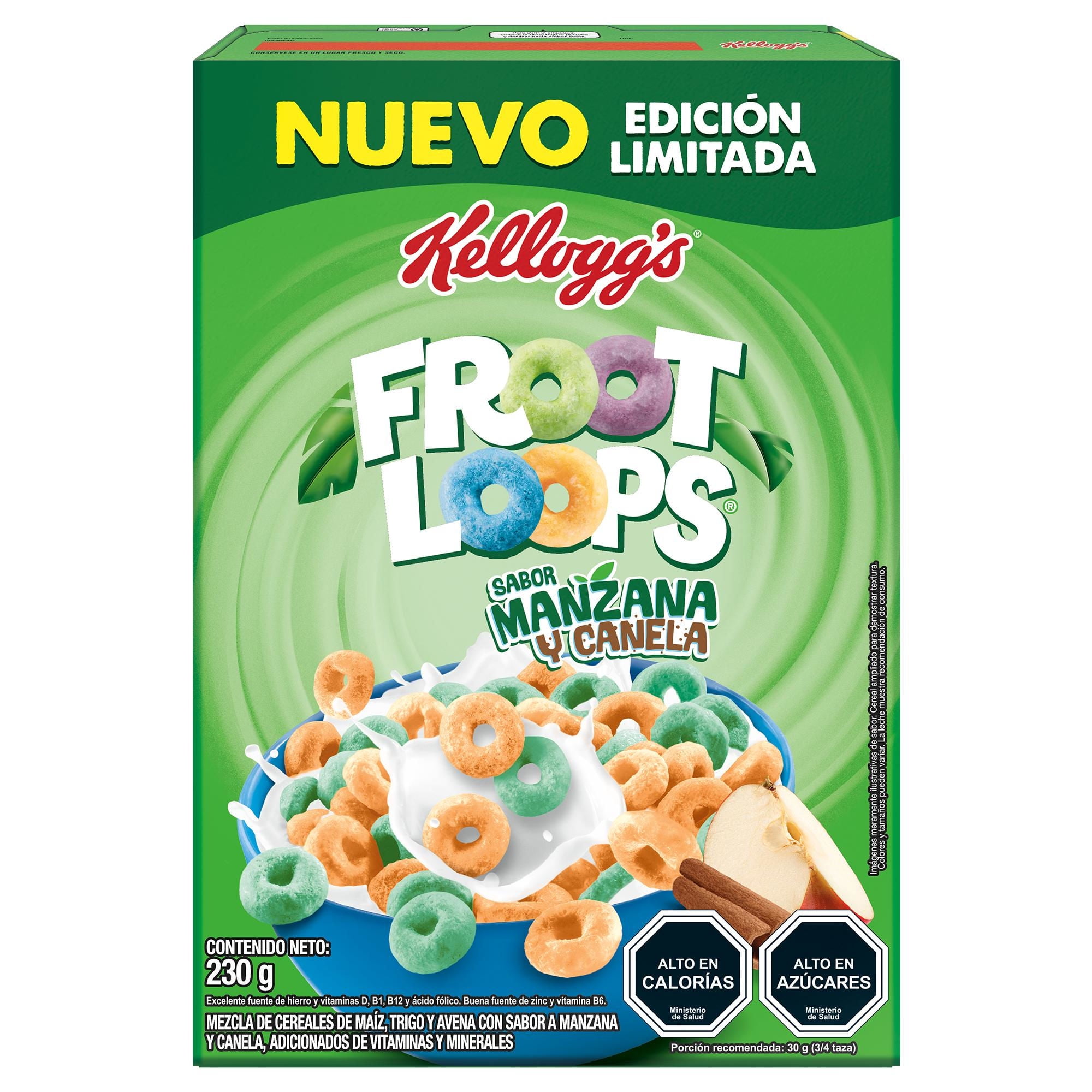 Cereal Froot Loops & Cinnamon 230 g Kelloggs