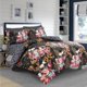 thumbnail image 1 of Family Gift Luxury Floral Print Floral Black Quilt Duvet Cover Set3-Piece Bedding Set, 1 of 5