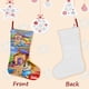 thumbnail image 3 of Pupstruction Tema: Calcetines de Navidad, fino lino blanco para colgar en escaleras y chimenea, decoración navideña para el hogar, regalo de Navidad.54cm×38cm, 3 of 5