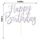 thumbnail image 2 of Cake Topper YUINYO Artesanal con Brillantina Plata 19x17 cm, 2 of 5