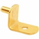 thumbnail image 1 of Soporte para repisas Richlelieu, metal dorado, 5 mm, 33 libras (paquete de 5), 1 of 6