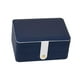 thumbnail image 3 of Caja De Almacenamiento De Joyas Cuero De PU Portátil Grande Para Anillos De Cuidado De Joyas Niñas Azul, 3 of 3