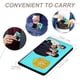 thumbnail image 4 of Escuadrón Extraño Porta Pasaporte y Cartera de Viaje Premium de Cuero PU, Funda de Pasaporte Bloqueo RFID con Ranuras para Tarjetas de Crédito, Estuche para Libro de Pasaporte para Familia 10cm × 15cm, 4 of 6