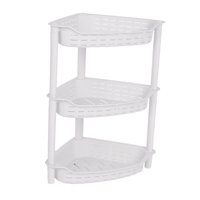 Bothyi - Estante De Almacenamiento De Baño Independiente De 3 Capas Para Cocina De Oficina Blanco Pequeño