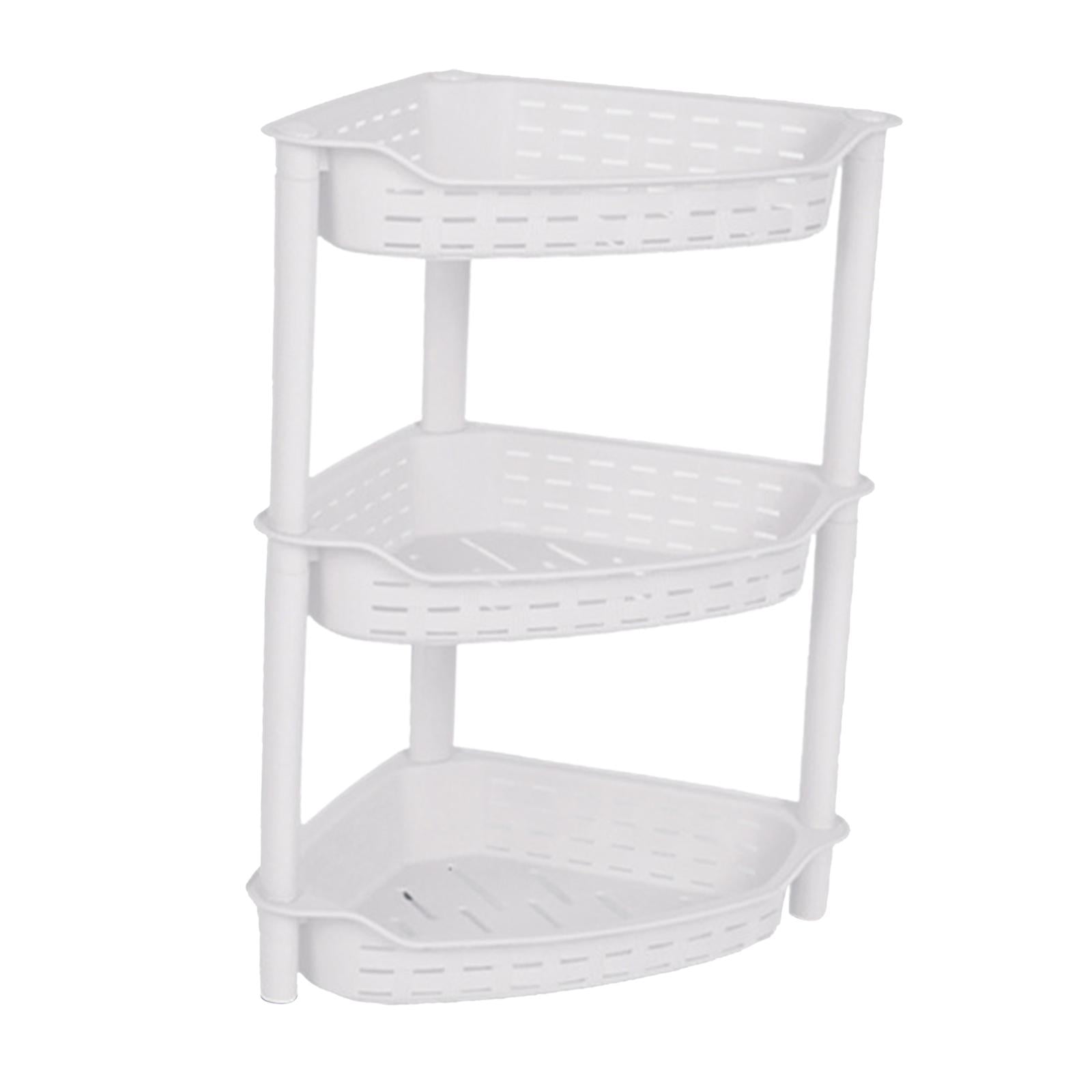 Bothyi - Estante De Almacenamiento De Baño Independiente De 3 Capas Para Cocina De Oficina Blanco Pequeño