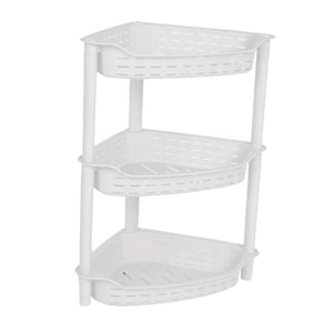 Bothyi - Estante De Almacenamiento De Baño Independiente De 3 Capas Para Cocina De Oficina Blanco Pequeño