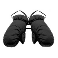 Magideal - Manoplas De Plumón, Manoplas De Nieve De Invierno Para Hombres Y Mujeres, Guantes Térmicos Ligeros Para Clima Frío, Manoplas De Esquí Para Ciclismo Y , Negro Xl
