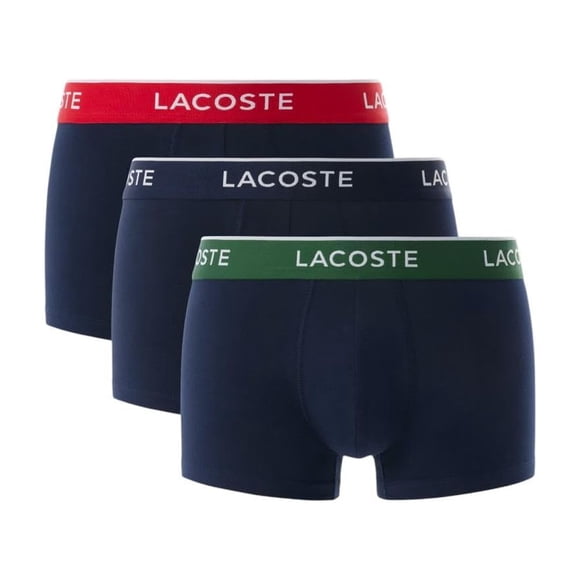 Pack de 3 artículos esenciales de algodón elástico Trunks Lacoste para hombre