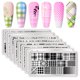 thumbnail image 1 of Juego de Placas de Estampado para Uñas Born Pretty – Cuadros, Flores y Encaje, 1 of 9