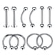 thumbnail image 5 of 10 piezas nariz labio lengua ceja tragus ombligo anillo del vientre piercings 16g 8mm, 5 of 5
