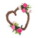 thumbnail image 1 of Festival De Fiesta De Cumpleaños De 11.81 Pulgadas Corazón De Corazón 11.81 "Valentine's Day Wreath, 1 of 5