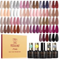 Set De Esmaltes De Uñas En Gel Rosalind, 30 Unidades, Con Capa Base Y 6 Purpurinas