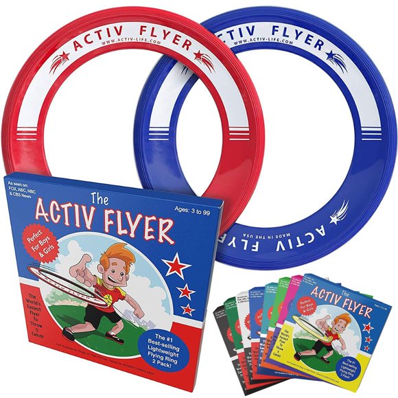 Anillos voladores Activ Life para niños azul/rojo