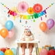 thumbnail image 4 of Banner de cumpleaños KUQJJQU hecho a mano de fieltro de lana con dijes adorables, 4 of 9