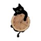 thumbnail image 4 of Reloj De Pared Con Dise?o De Gato, Decorativo, Para Habitación Infantil, Color Negro, 4 of 5