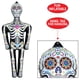 thumbnail image 3 of Beistle inflable en forma de esqueleto de PVC de 1,4 m para el Día de los Muertos, 3 of 7