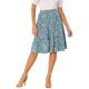 thumbnail image 1 of INSPIRE CHIC Faldas para Mujer Cintura Elástica Línea A Flowy Volantes en Capas Falda Midi Floral Azul Polvoriento L, 1 of 6