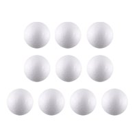 Magideal - Bolas De Espuma, Bolas De Espuma De Poliestireno, 10 Piezas De Decoración De Arte Artesanal Redonda Bolas De Espuma Artesanales De Bricolaje, Esfera, , 10Cm