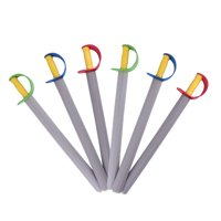 Magideal - 6 Piezas De Espadas De Espuma, Espadas Falsas, Fiestas De Juegos De Imaginación Para Niños, Favor De Cosplay Para Fiestas De Suministros De Cumpleaños
