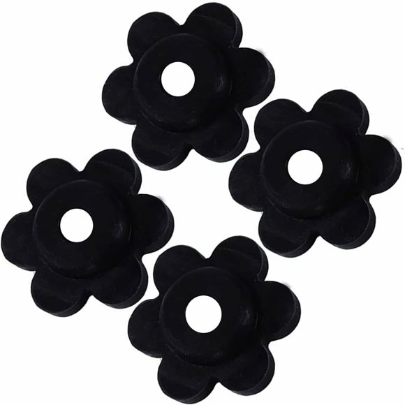 Garden Flag Stoppers AB Max, caucho duradero, negro, paquete de 4