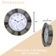 thumbnail image 2 of Reloj de pared Lily's Home con termómetro e higrómetro de 25 cm, 2 of 6