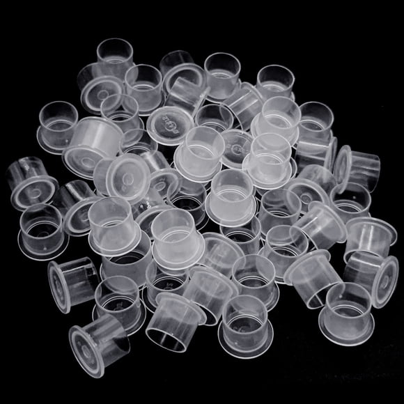 Vasos de tinta para tatuajes DERSTRA, 300 unidades, 14 mm, medianos, desechables