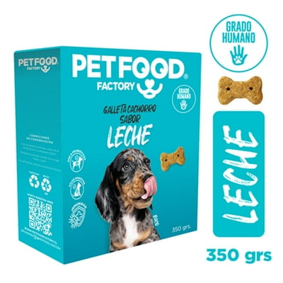 Galletas Pet Food Leche Para Perros Cachorro, 350 Gr