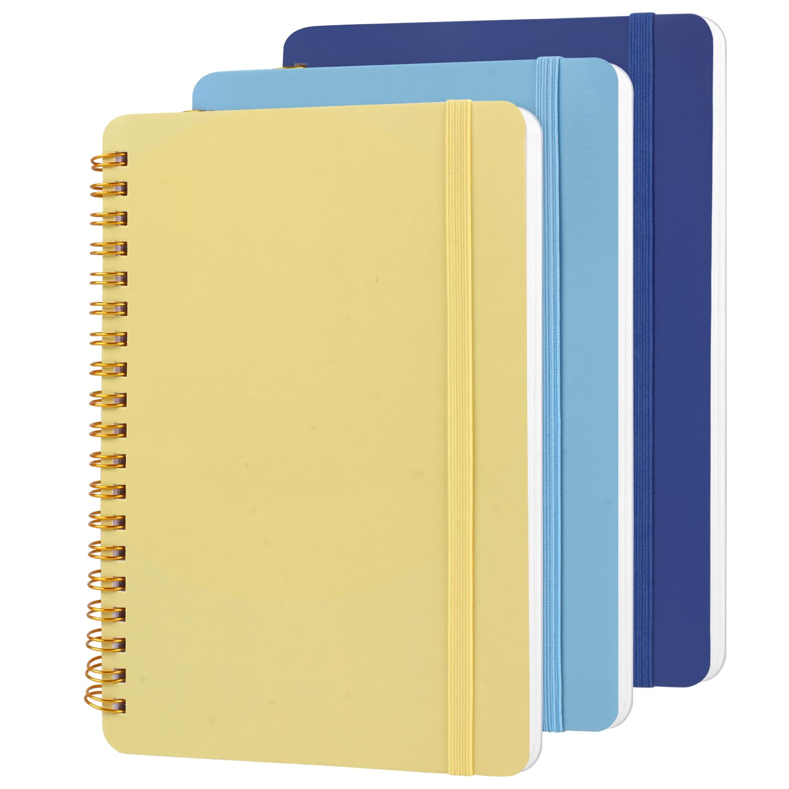 Cuaderno Utron Small Spiral 5x7, 70 Hojas, Color Azul X3