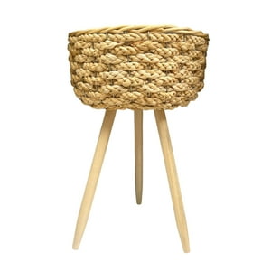 Oem - Macetero De Mimbre Porta Maceta Rustica Trenzas