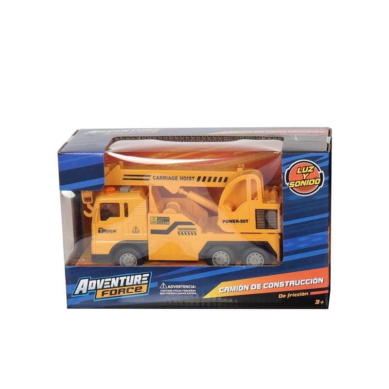 Adventure Force - Grúa A Friccion Con Luz Y Sonido.
