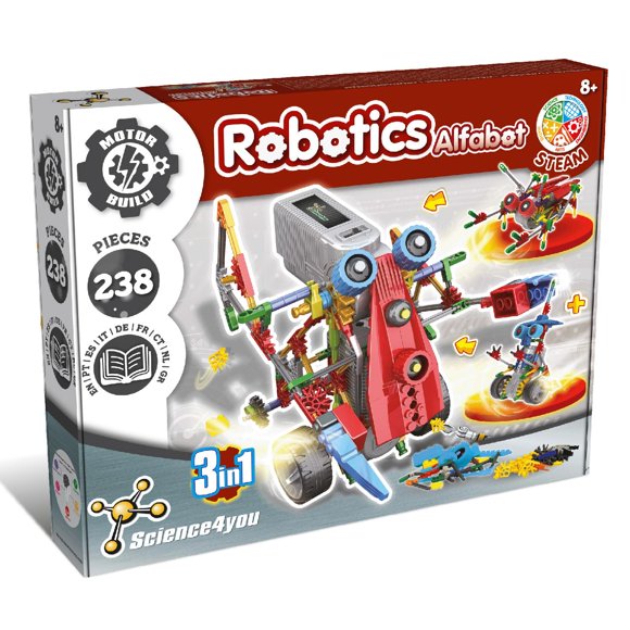 Kit de robot ciencia4you Alfabot de 238 piezas 3 en 1 STEM