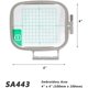 thumbnail image 2 of Aro de bordado Sew Tech 10x10 cm SA443 EF83, 2 of 6