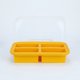 thumbnail image 3 of Caja Bento REGALWOVEN para Adultos, Contenedor de Preparación de Comidas de 500ml de Silicona a Prueba de Fugas para Trabajo y Viaje Naranja-1, 3 of 6