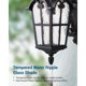 thumbnail image 3 of DEWENWILS Dusk to Dawn Outdoor Wall Light 17.7 Inch Black Wall Light, 3 of 3
