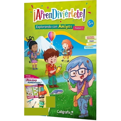 Caligrafix Aprendiviertete Explorando Camigos Tomo1