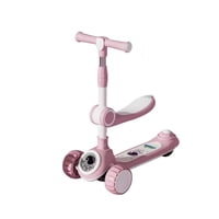 Babyluna - Scooter 2 En 1, Rueda Con Luz Y Sonido, Spaceman Rosado