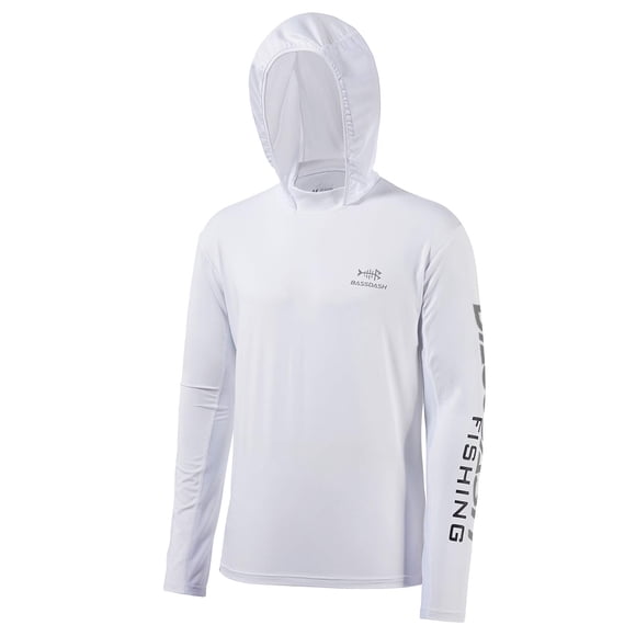 BASSDASH Sudadera de Pesca para Hombre con Protección Solar UPF 50+ y Mangas Largas