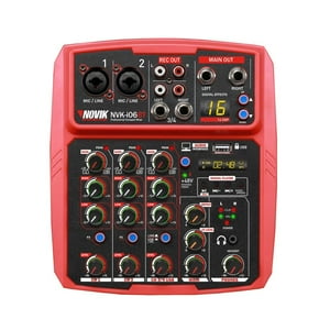 Consola Pasiva Con Interfaz Novik Nvk I06Bt Rojo
