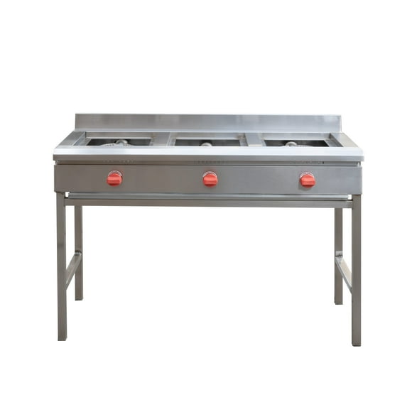 Anafe Industrial A Gas 3 Quemadores De 180 MM GLP