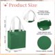 thumbnail image 2 of Uxcell Pequeña Bolsa de Lona de Color Sólido para Mujeres, 18 x 5 x 14 cm Bolsas de Lona con Asa Ligera Reutilizable Bolsa de Tela para Compras Viajes Uso Diario, Manualidades DIY, Verde Oscuro, 2 of 7