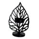 thumbnail image 1 of Candelabro De Hoja Nórdica Candelabro De Hierro Forjado Artesanía Decoración De Sala De Estar Negro A, 1 of 5