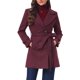 thumbnail image 1 of INSPIRE CHIC Abrigo de Invierno para Mujer con Cuello con Solapa, Doble Botonadura, Elegante para Oficina, Abrigo de Trinchera con Cinturón XS Burdeos, 1 of 6