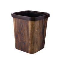 Magideal - Contenedor De Basura, Bote De Basura Interior, Sin Tapa, Cesto De Papel De Desecho Grande Y Duradero, Contenedor De Basura Para Inodoro, Para Baños, D , Cuadrado 12L