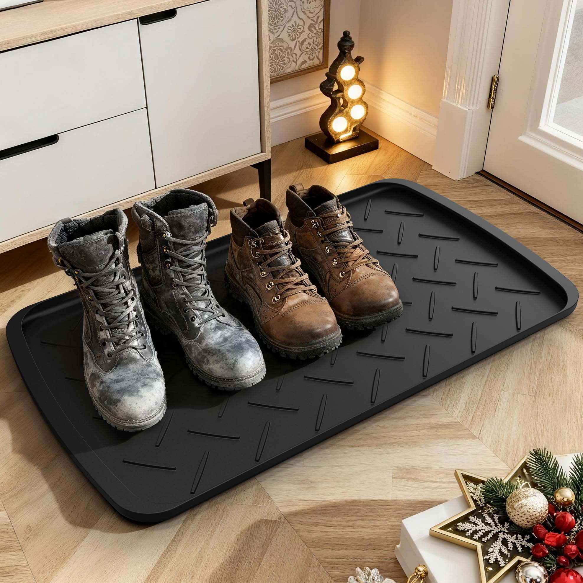 Alfombrilla De Goma Resistente Para Botas Tontool, Resistente Al Agua, 70 X 40 Cm