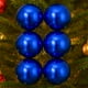 thumbnail image 3 of 6 Esferas Navideñas Bambalinas Adorno 8cm Azul Decoracion, 3 of 3